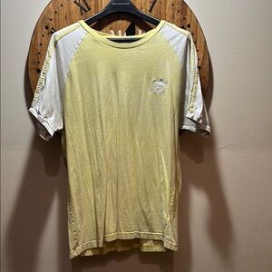 Adidas Yellow and White Men's Shirt